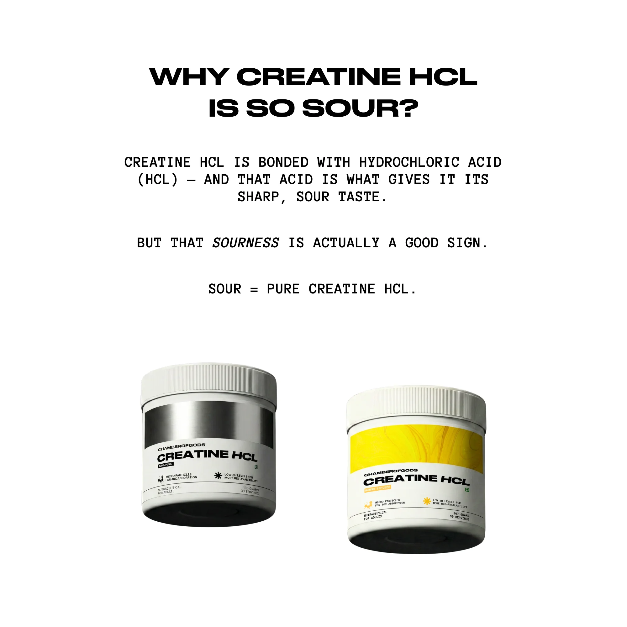 COG Creatine Hcl - Berry Infused | Built Different (33 Servings) - Image 4